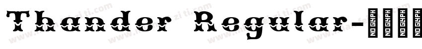Thander Regular字体转换